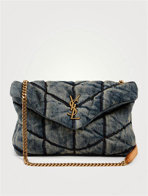 ysl denim blue bag|jean ysl bag.